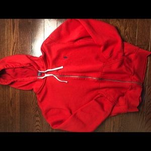 Brand New Polo Hoodie 10/10 Red Size L